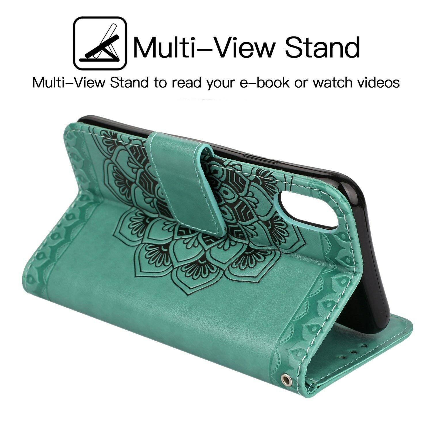 Leather Wallet Case Flip Stand Phone Case Cover For iPhone XR