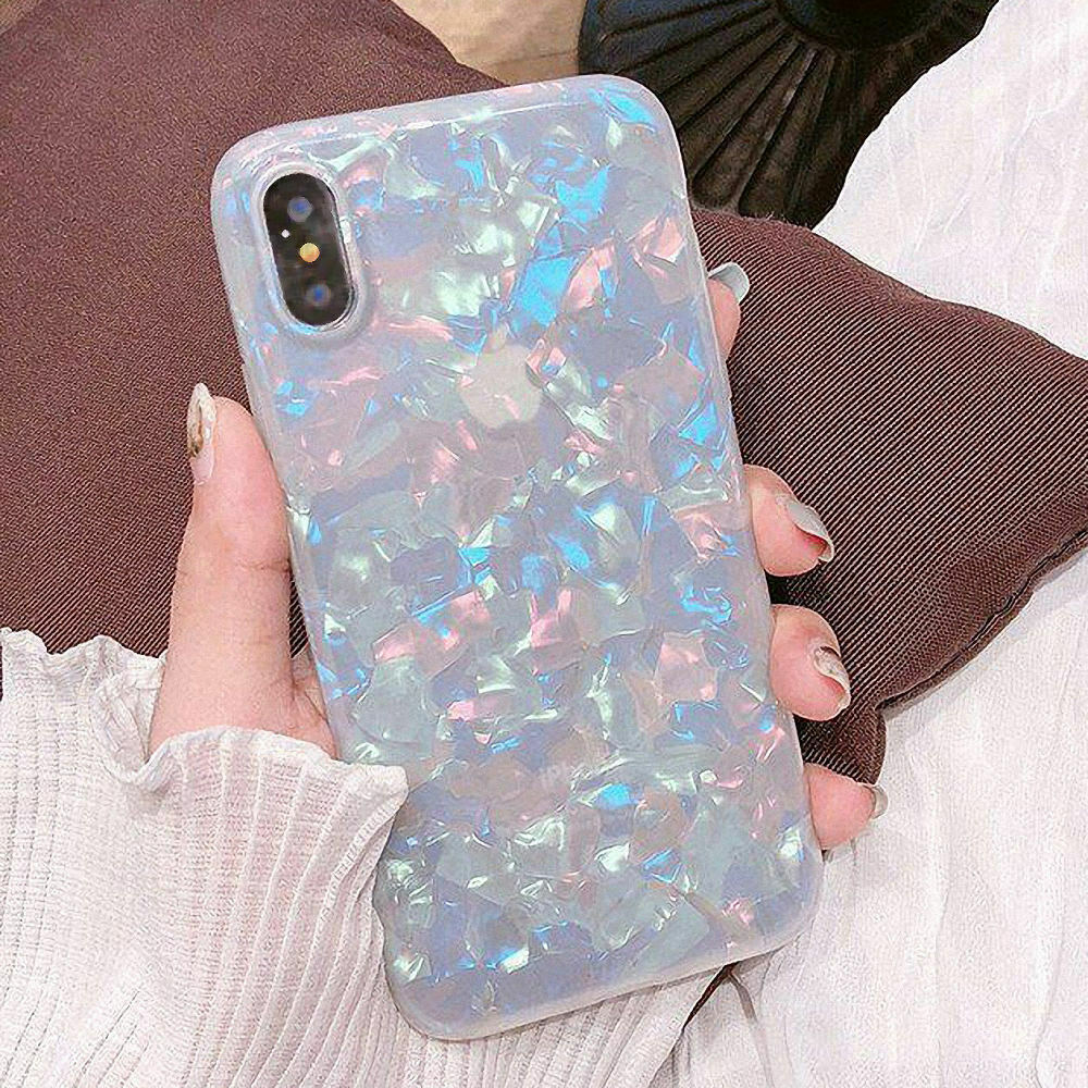 Case For Samsung S8 Cover Marble Silicone Skin TPU Bumper-Rainbow
