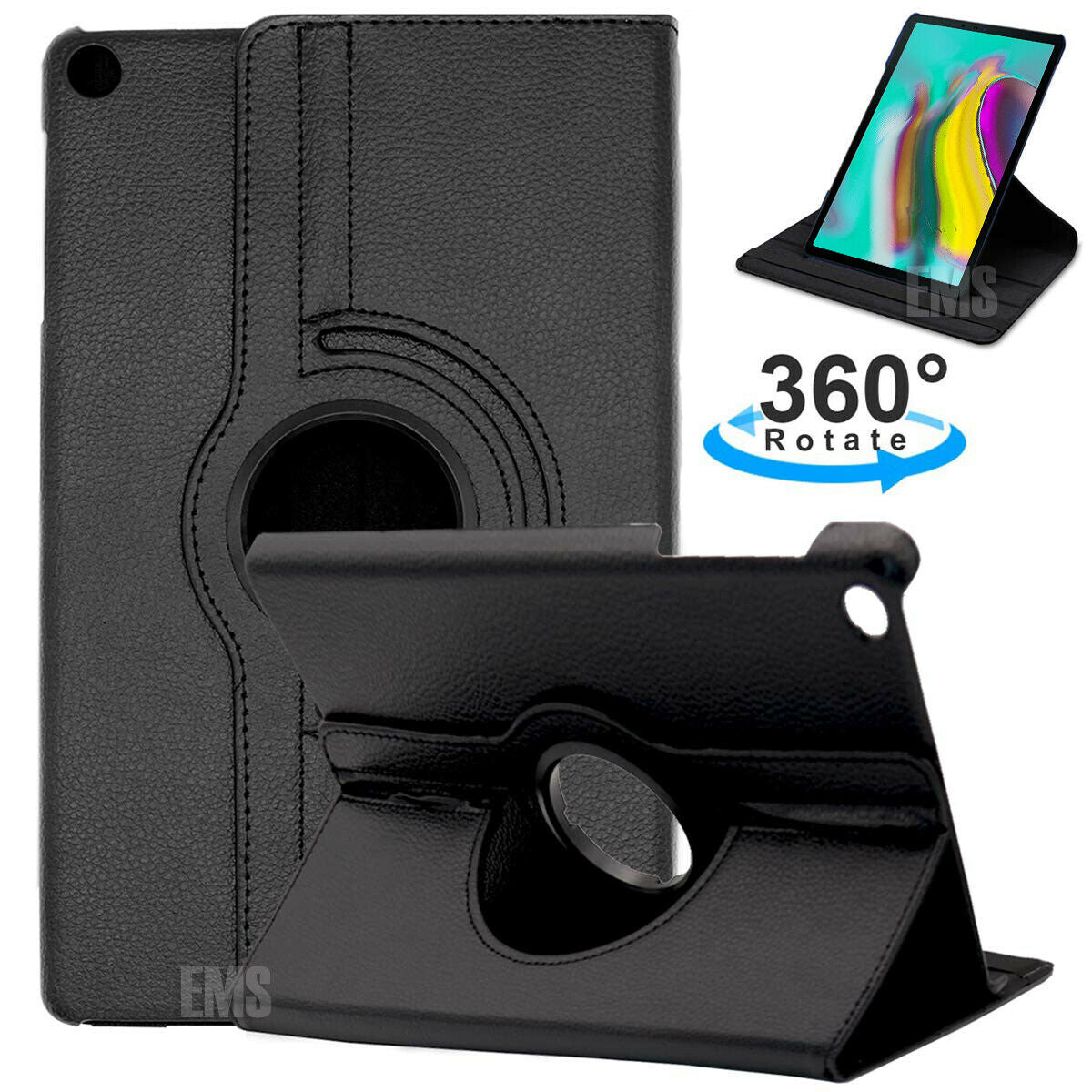 Samsung Galaxy Tab S5e 10.5 T720 T725 Smart Case 360 Degree Rotating Stand Cover