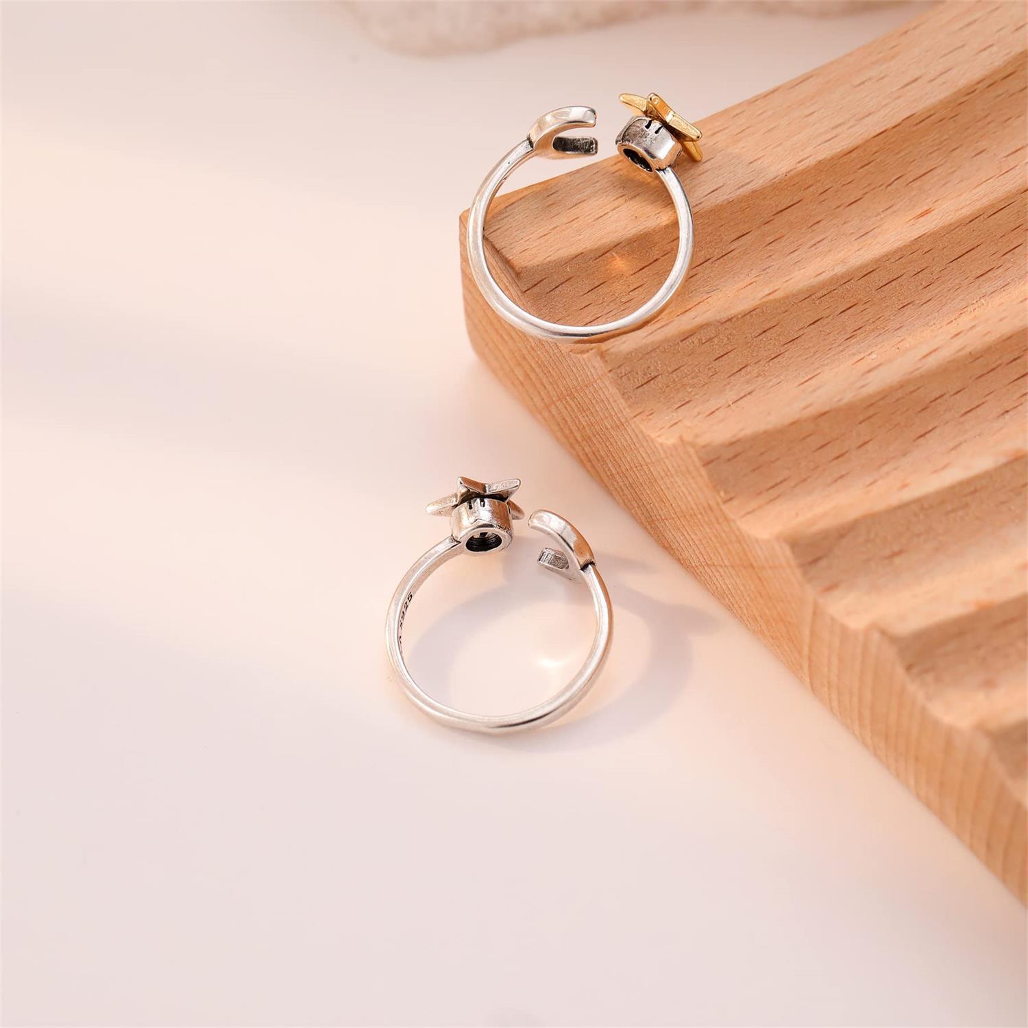 Anxiety Worry Fidget Spinner Ring Meditation Spinner Ring Adjustable Opening AU