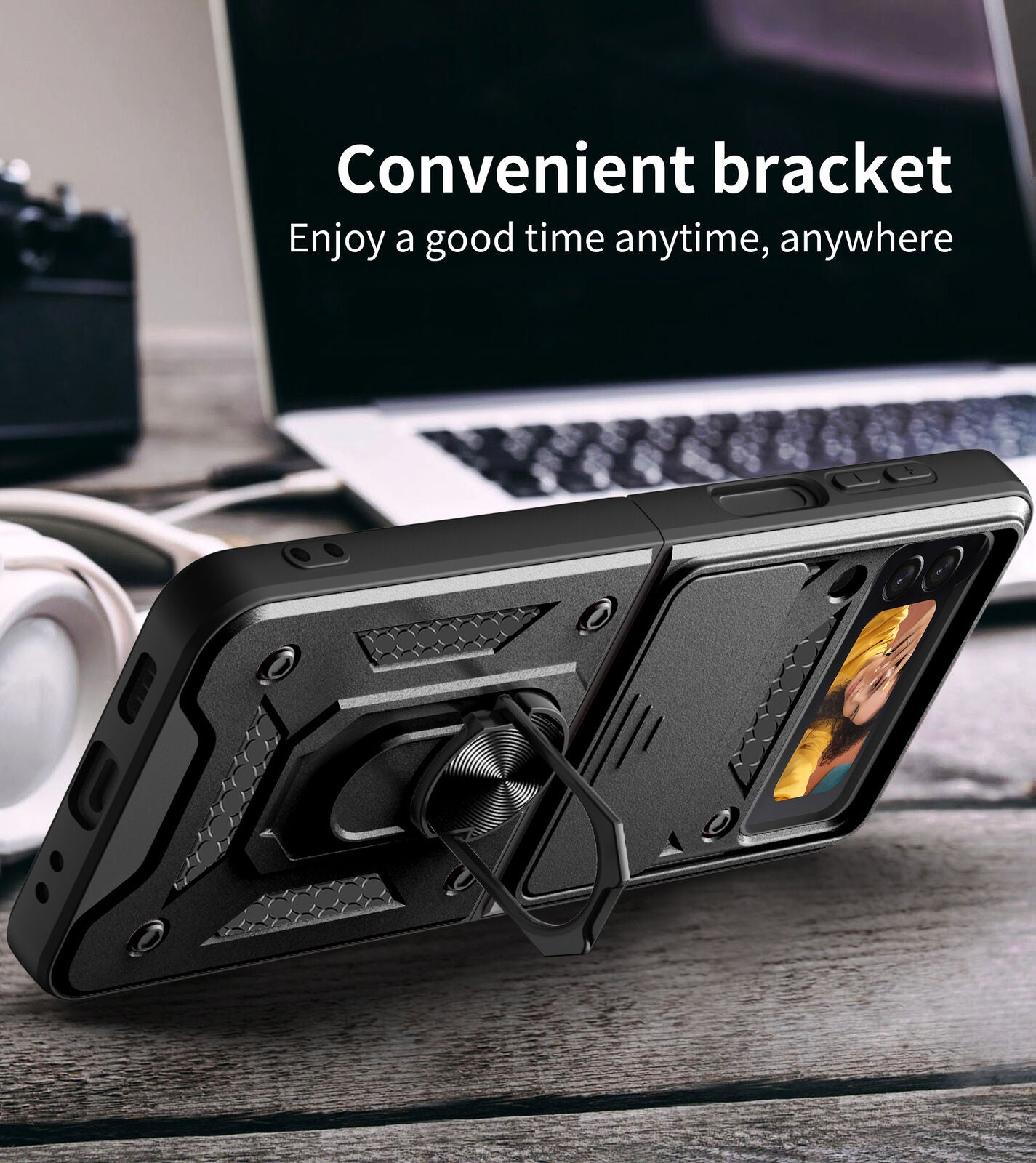 For Samsung Galaxy Z Fold 5 4 Flip 5 4 5G Case Cover Shockproof Rugged Ring Holder