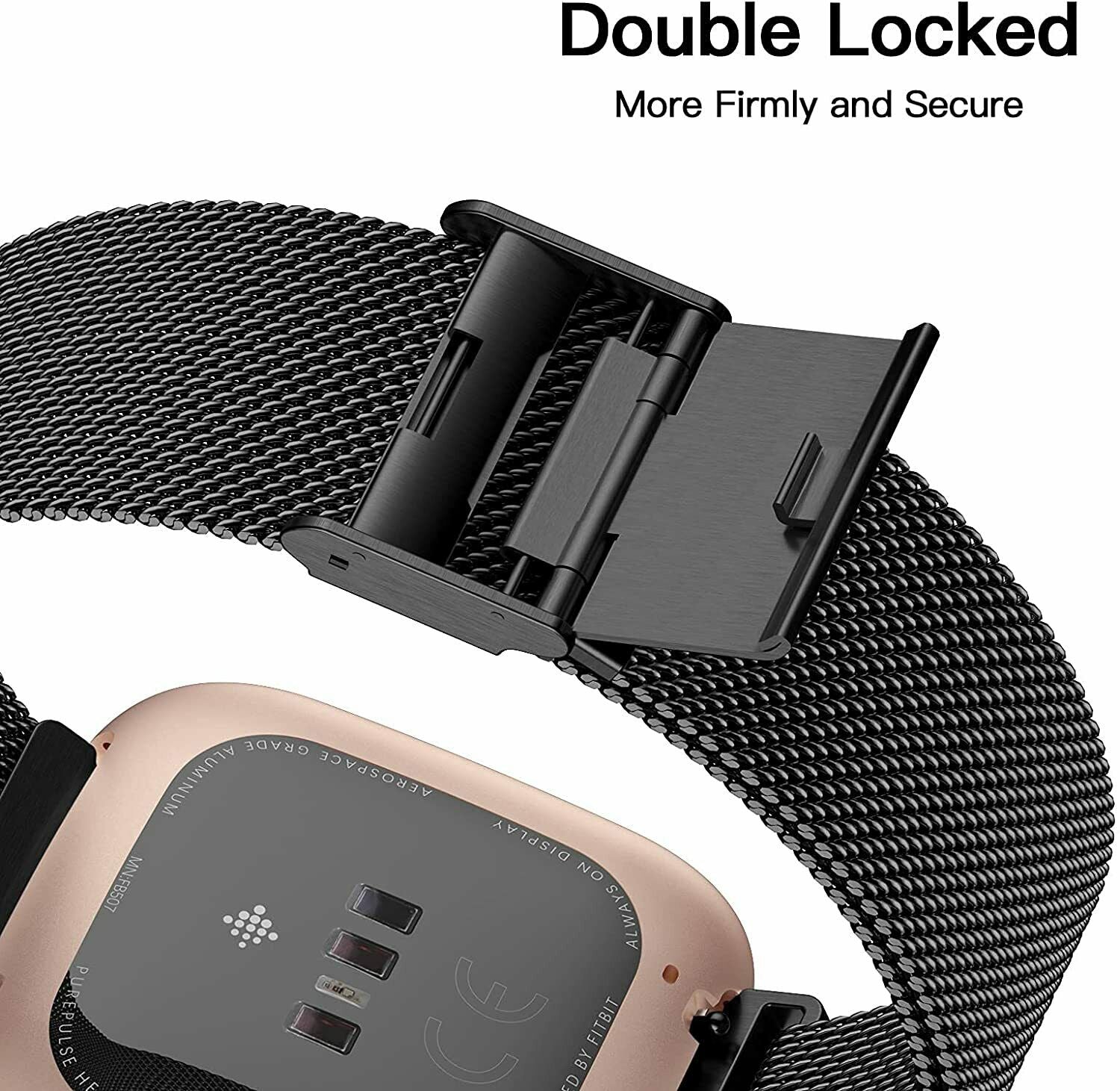 For Fitbit Versa 2 3 Lite Milanese Stainless Magnetic Smart Watch Band WristBand