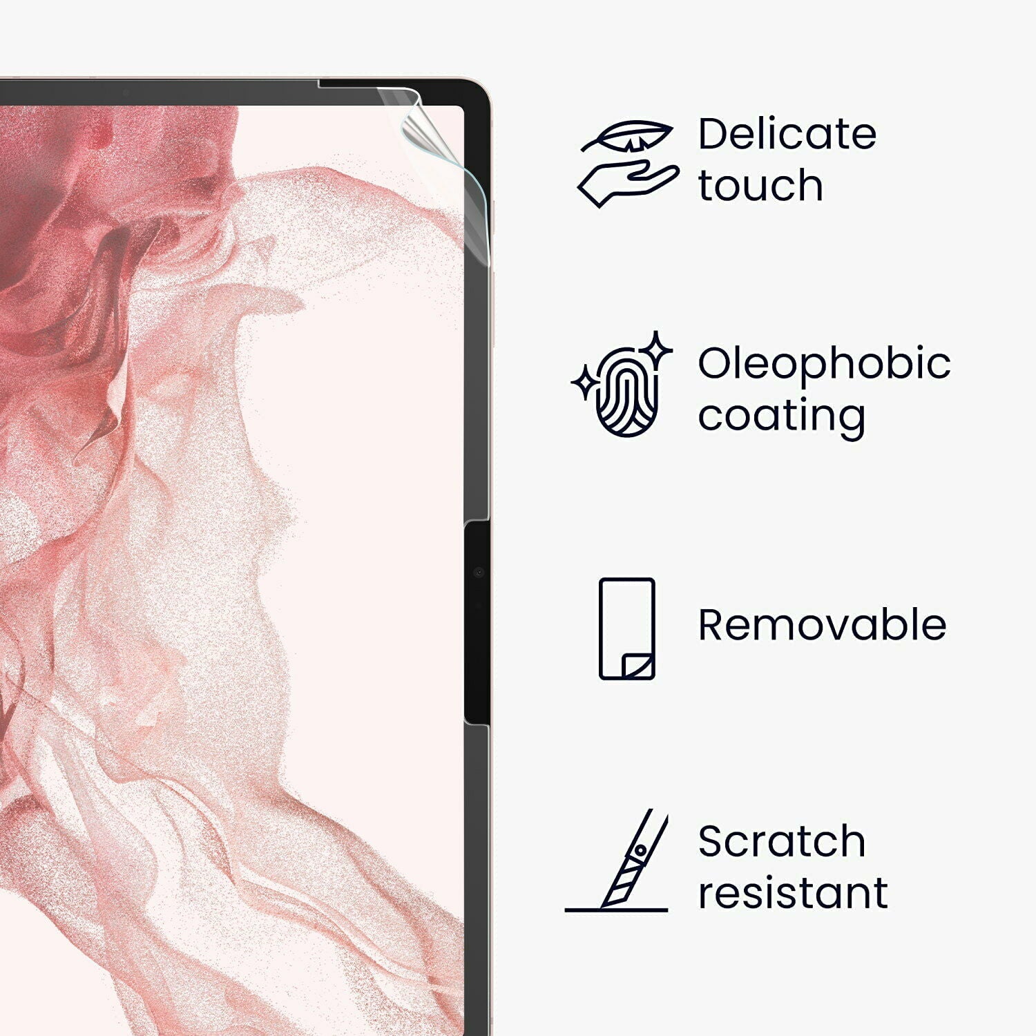 2X For Galaxy Tab S8 Plus Ultra Full Cover Screen Protector Clear Matte Film