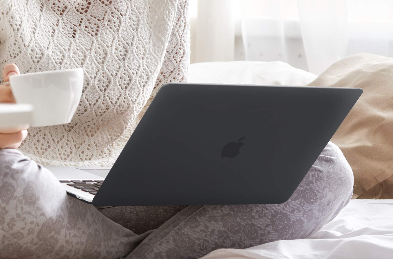 For Macbook Air M2 13.6'' A2681 Matte Crystal Black Case Cover Hard Shell 2022