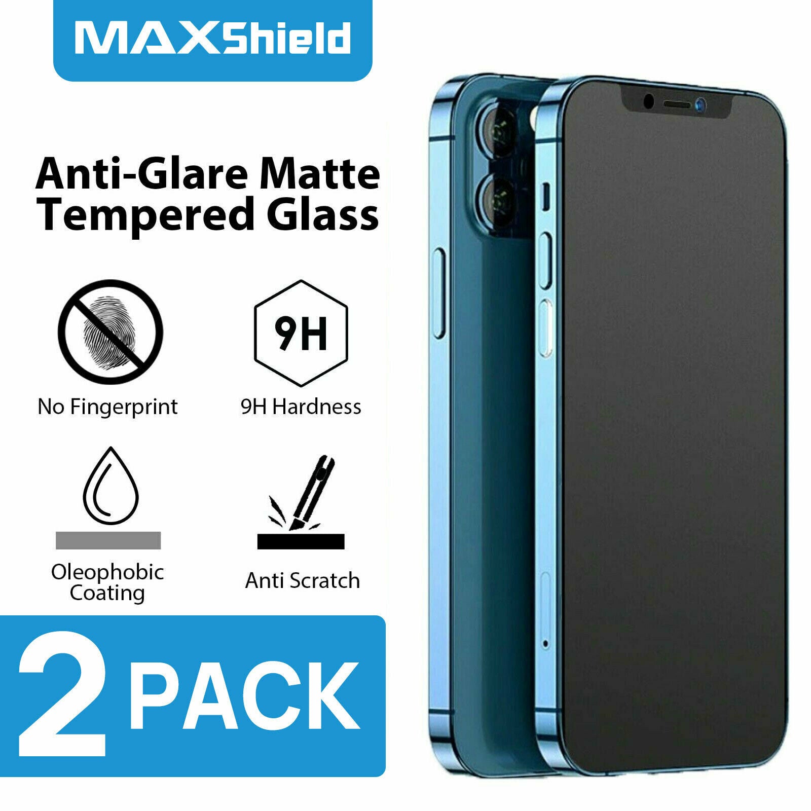 Anti-Glare Matte Tempered Glass Screen Protector For iPhone SE 2022