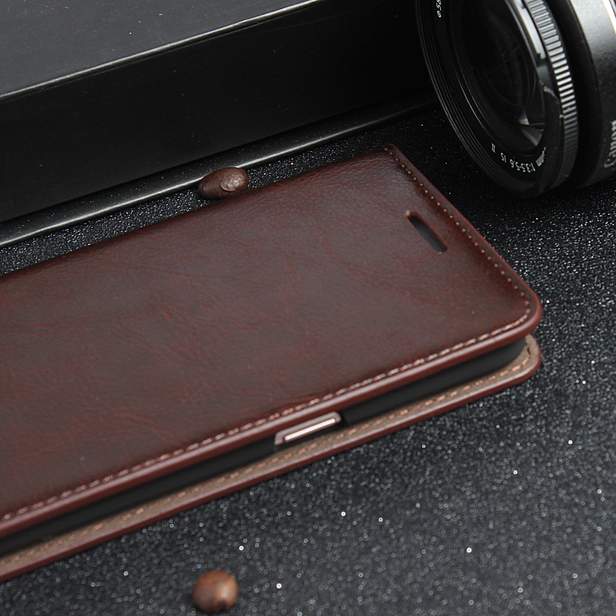 iPhone XR Luxury Flip Cover Wallet Card Leather Case