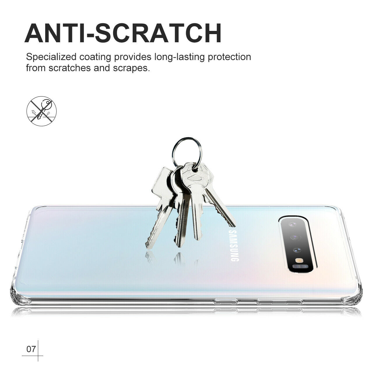 Samsung Galaxy S10 Plus Case Shockproof Crystal Bumper Case Cover