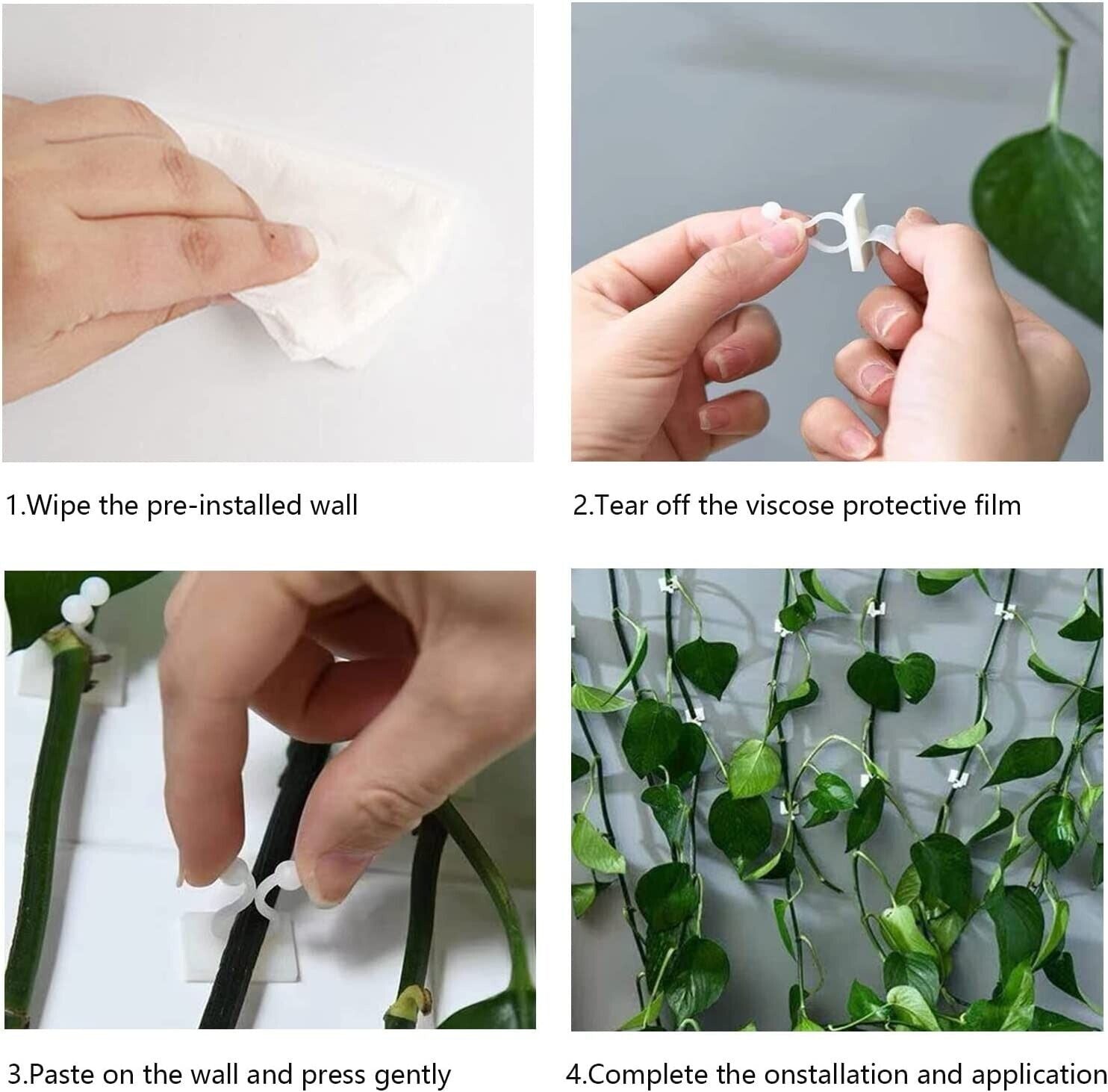 Invisible Plant Fixture Clip Climbing Wall Self Adhesive Tied Vine Buckle Hook
