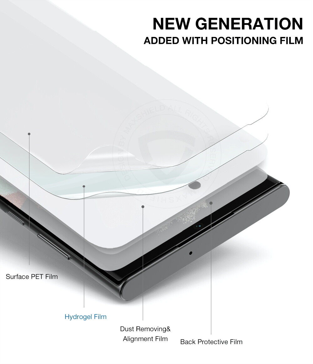 3X For Samsung Galaxy S24 Plus Ultra Hydrogel Back Screen Protector