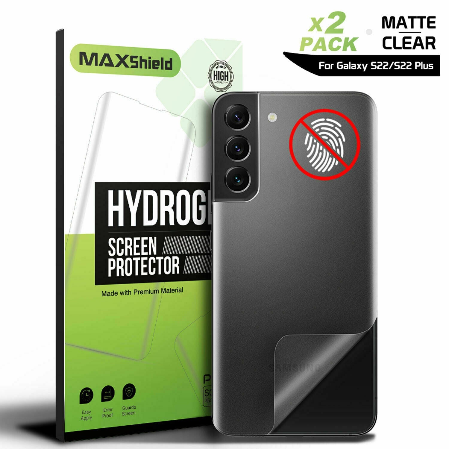 For Samsung Galaxy S22 Plus Ultra 5G Back Screen Protector Skin Clear Matte Film