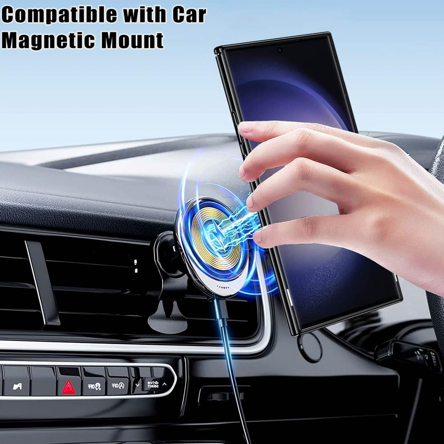 For Samsung Galaxy S24 Plus Ultra 5G Mag Safe Ring Case Cover