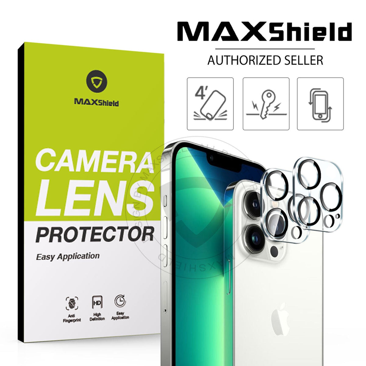 [2Packs] For iPhone 14 Series Camera Lens Cover Tempered Glass Screen Protector