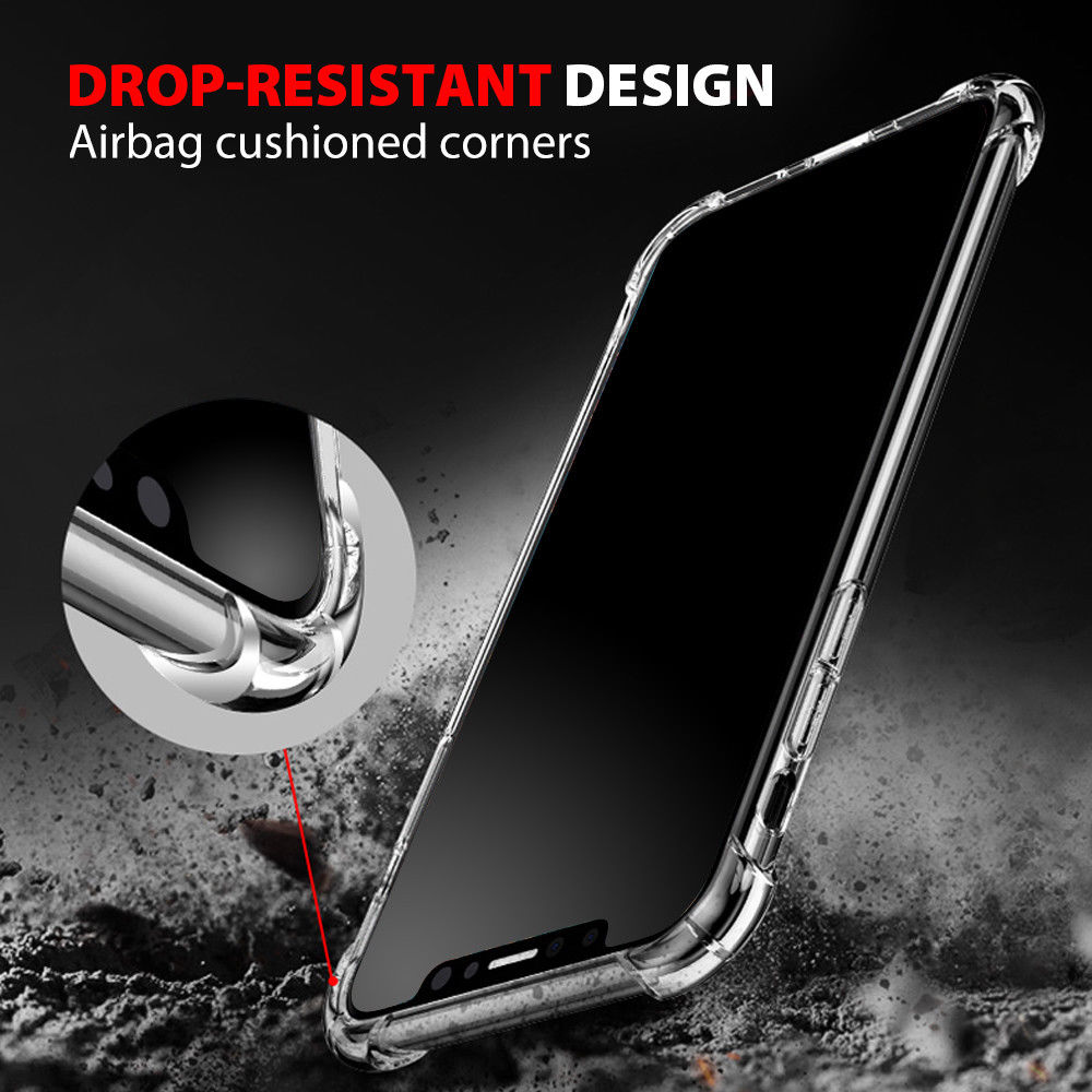 iPhone XR Ultra Clear Shockproof Bumper Back Case Cover