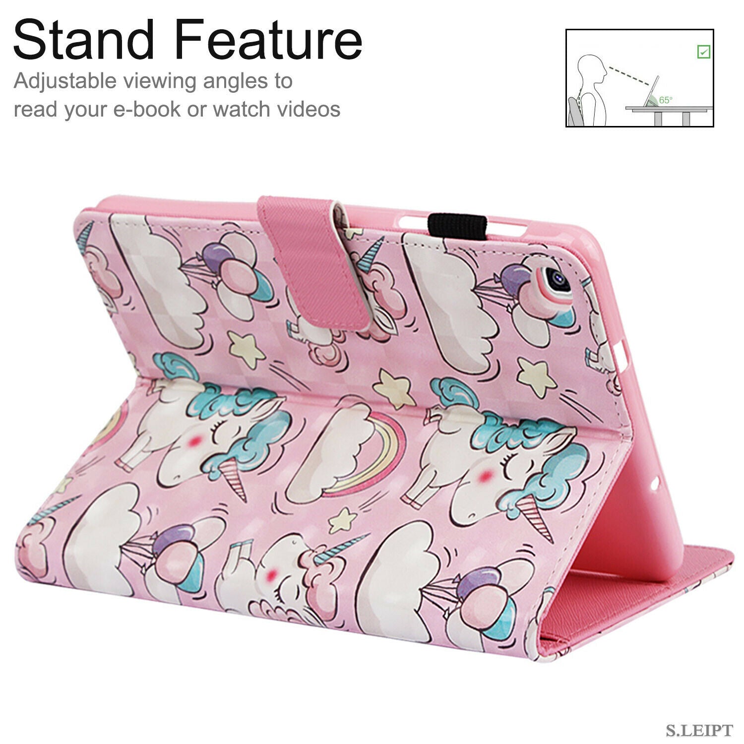 For Samsung Galaxy Tab S5e 10.5 T720 T725 Tablet Smart Case Leather Stand Cover