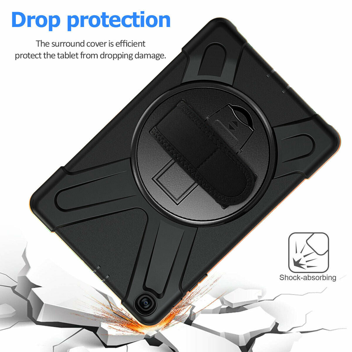 For Samsung Tab A 10.1 SM-T510 T515 2019 Tablet Shockproof Rotating Stand Case-8 Colors