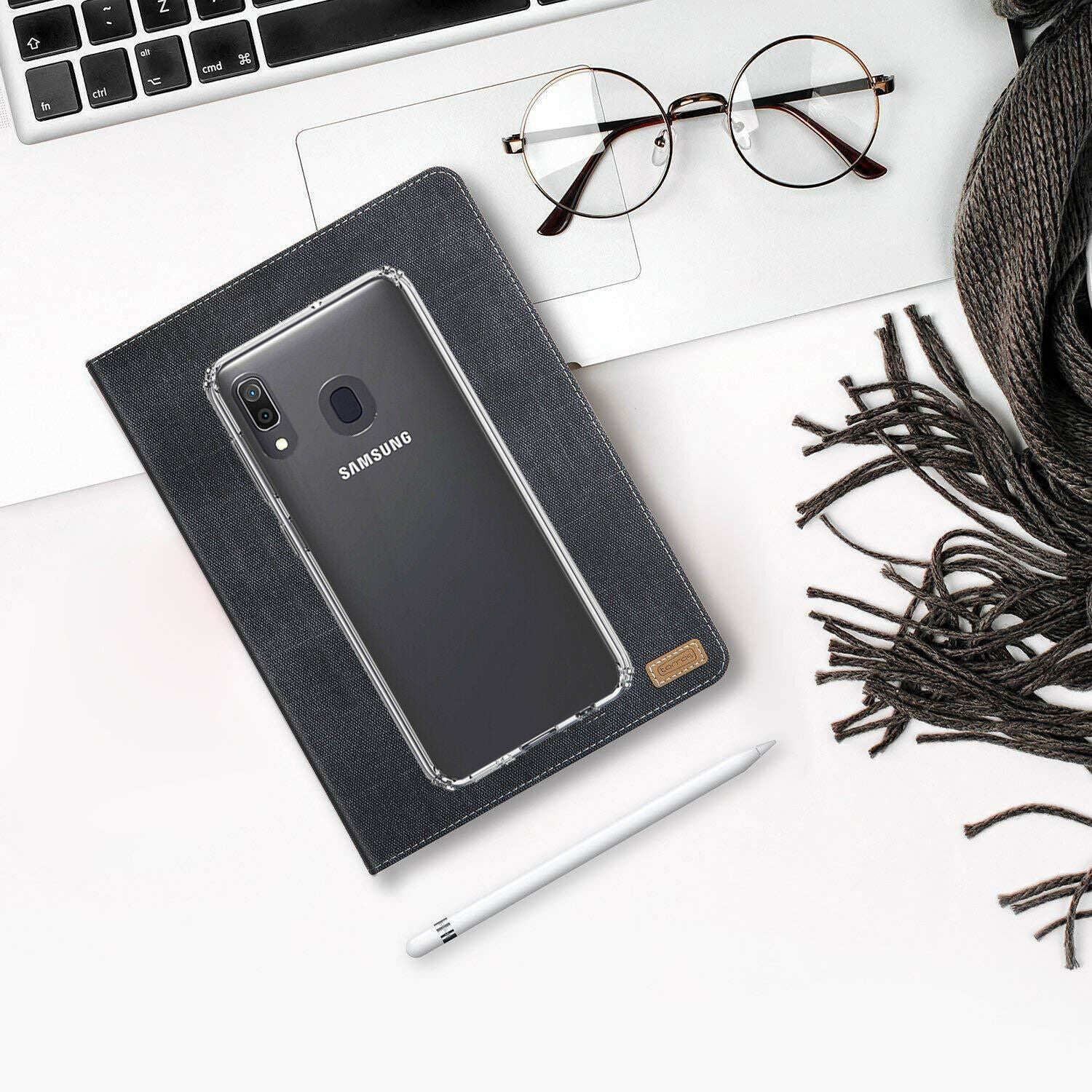 Hard Clear Samsung Galaxy A20 Case Clear Heavy Duty Shockproof Slim Cover