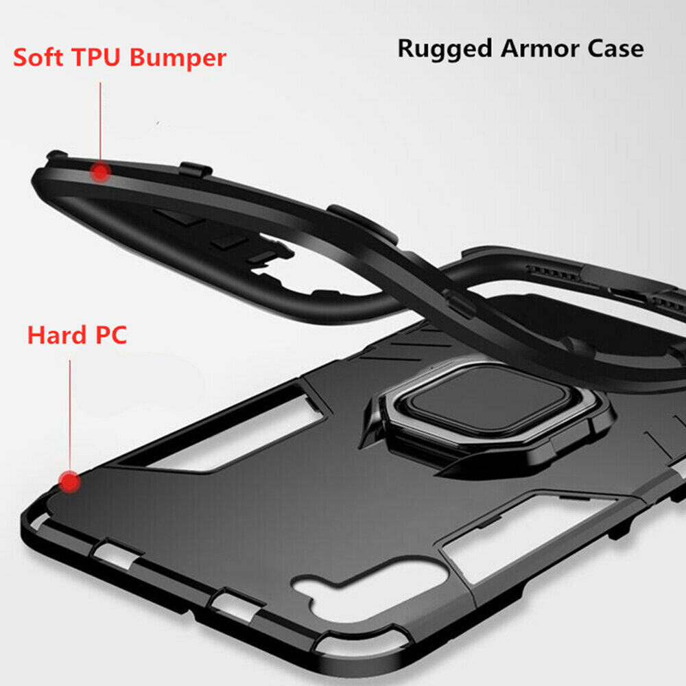 For Samsung Note 10 Case Hybrid Magnetic Armor Ring Holder Heavy Duty Cover