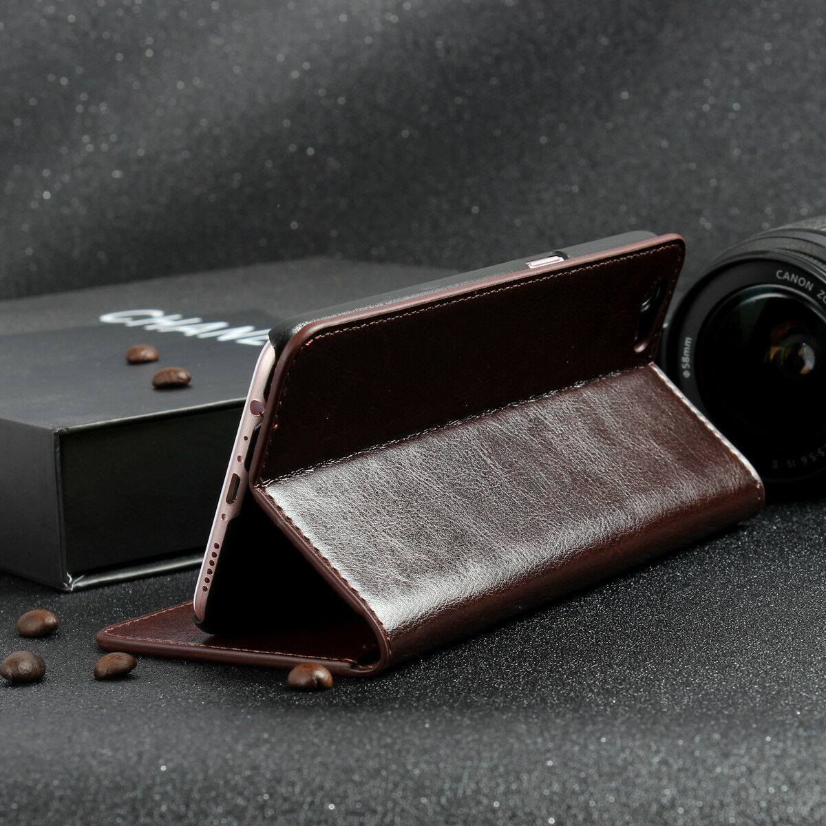 iPhone XR Luxury Flip Cover Wallet Card Leather Case