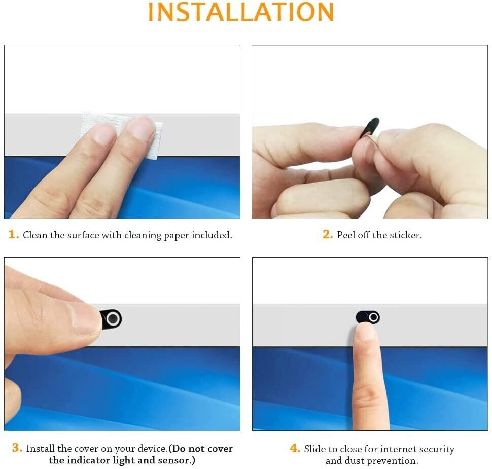 Metal Ultra-Thin Webcam Cover Laptop iPad Web Camera Cover Slide Protection