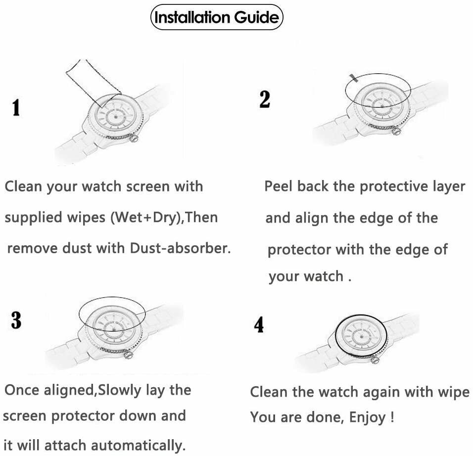 2X For Garmin Vivoactive 4 4S Tempered Glass Screen Protector Film Cover Guard