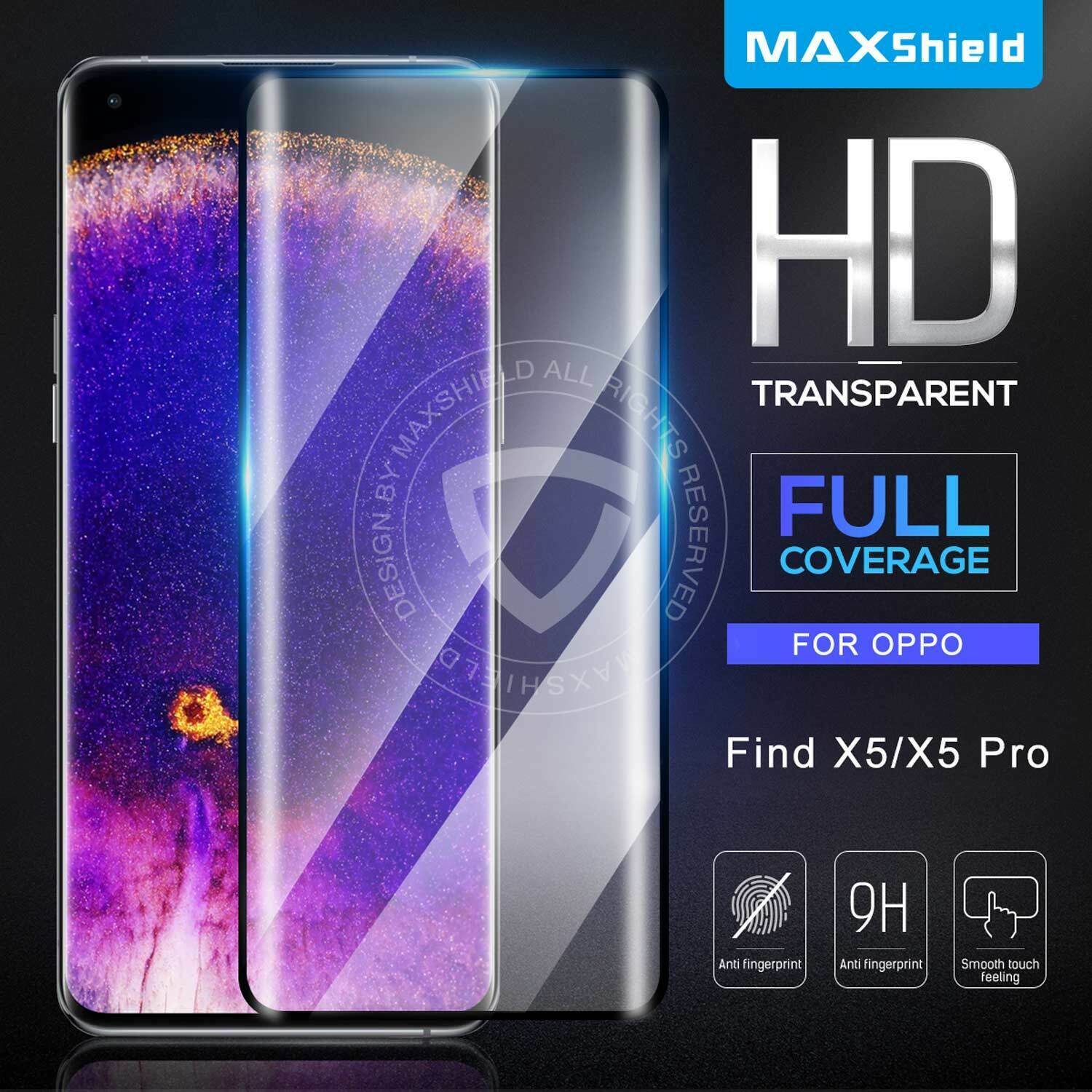 For OPPO Find X5 Pro X5 Lite Full Coverage Tempered Glass Screen Protector Film