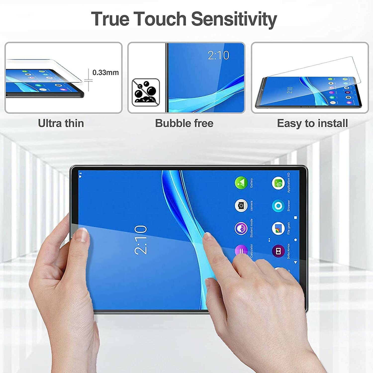 For Lenovo Tab M10 Plus 3rd Tempered Glass Screen Protector Flim