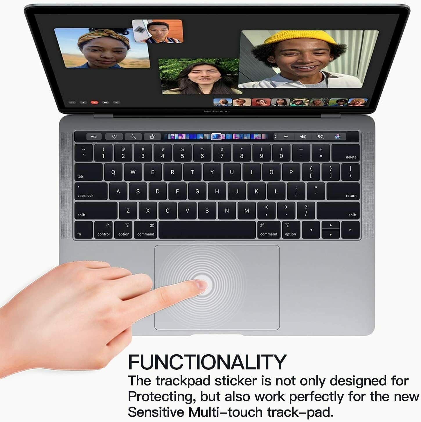 For Macbook Air Pro M2 2022Trackpad Keyboard Protector Cover Skin