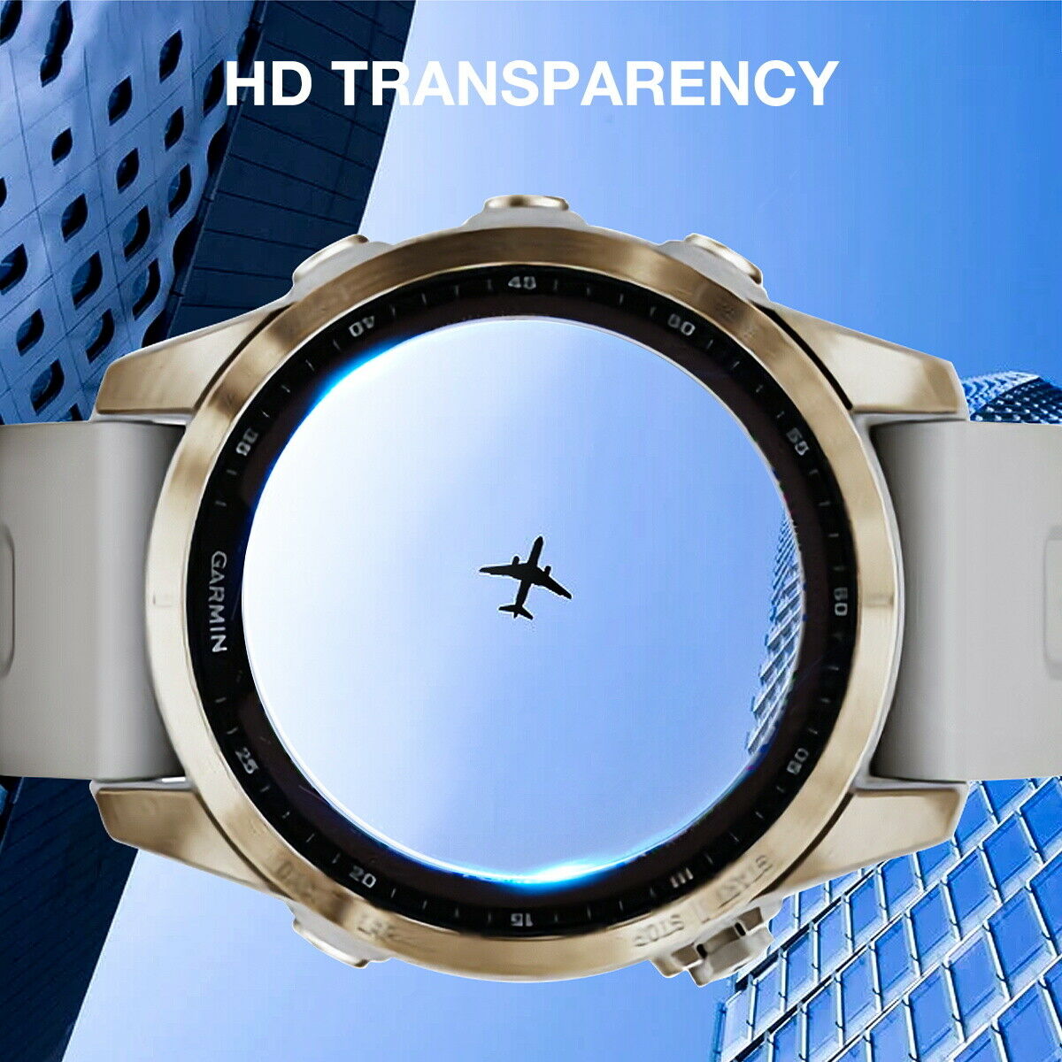 For Garmin Fenix 7 7S 7X Solar Sapphire Tempered Glass Screen Protector Cover