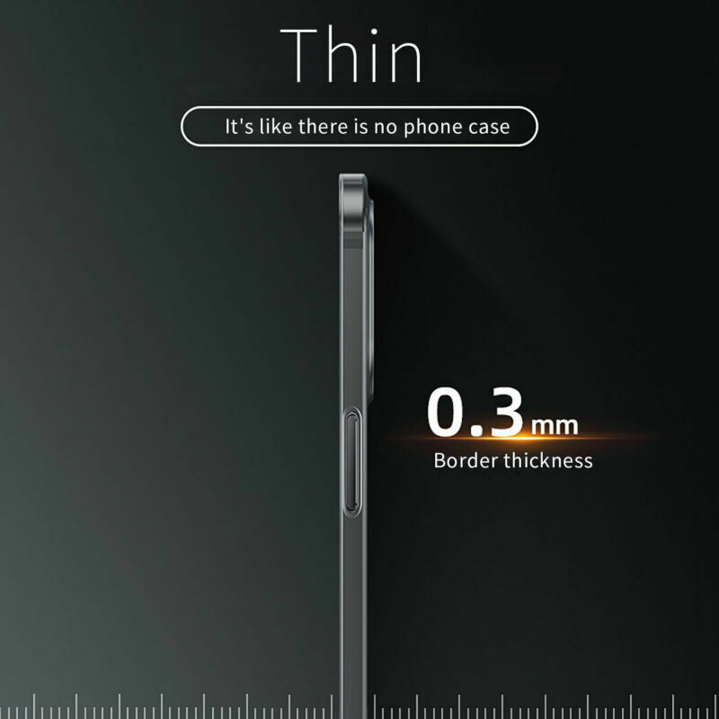 For iPhone 14 Series Case Thin Matte Ultra Slim Shockproof Clear Cover