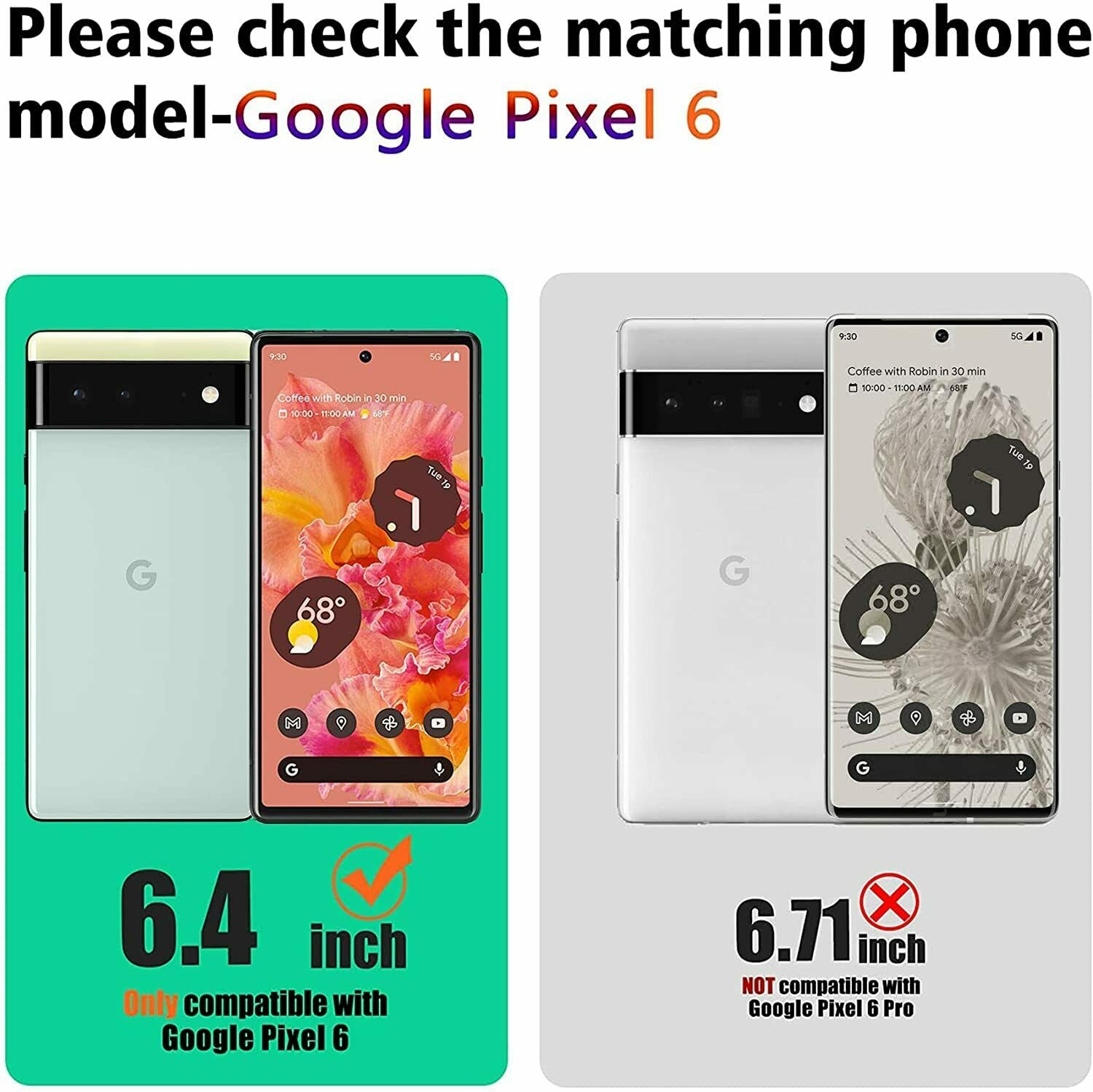 2xFor Google Pixel 6a Tempered Glass Screen Protector + Camera Lens Protect