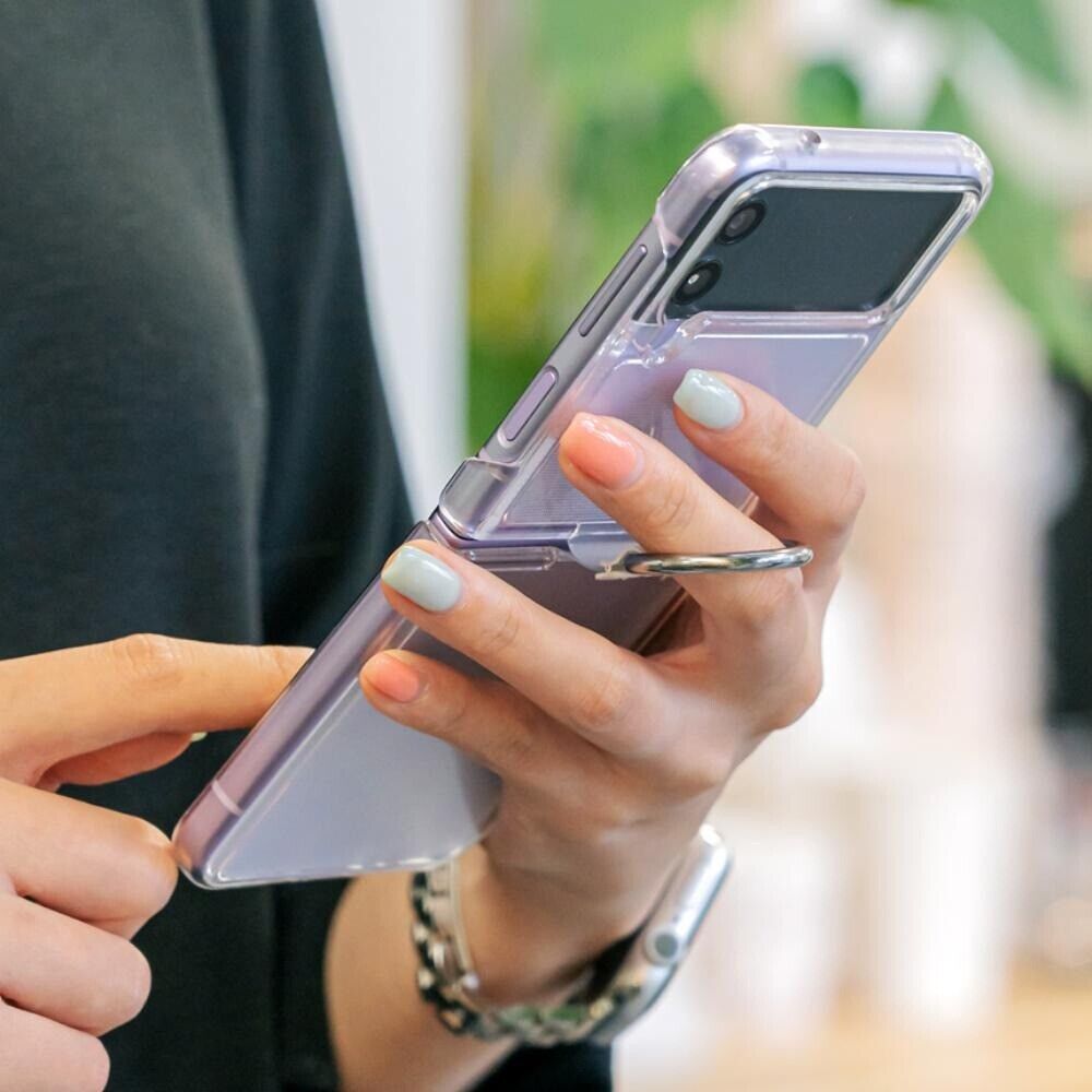 For Samsung Galaxy 5G Hard Case Ultra Slim Clear Cover With Ring Holder