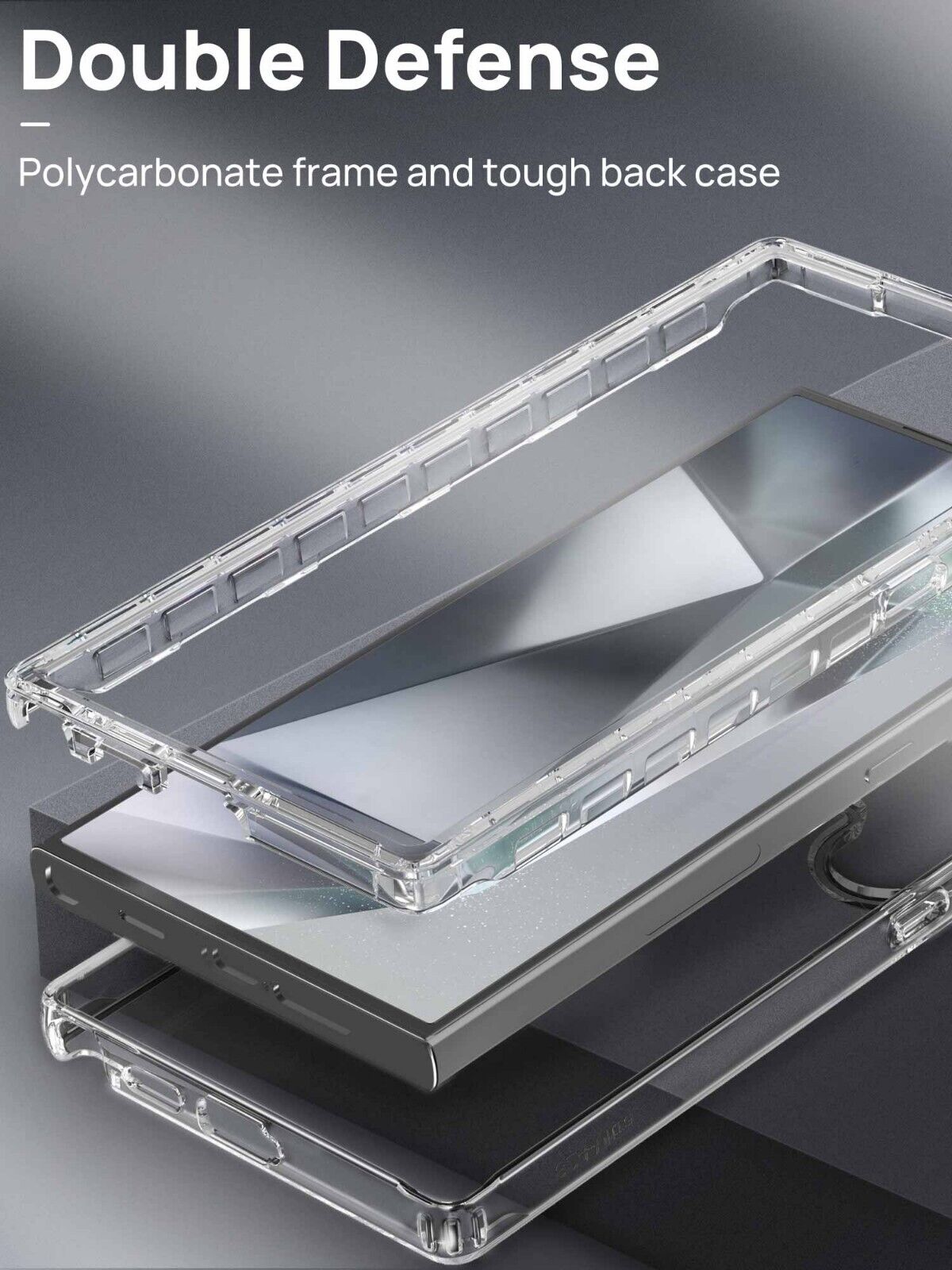 For Galaxy S24 Plus Ultra Case Clear Shockproof 360 Full Body Cover
