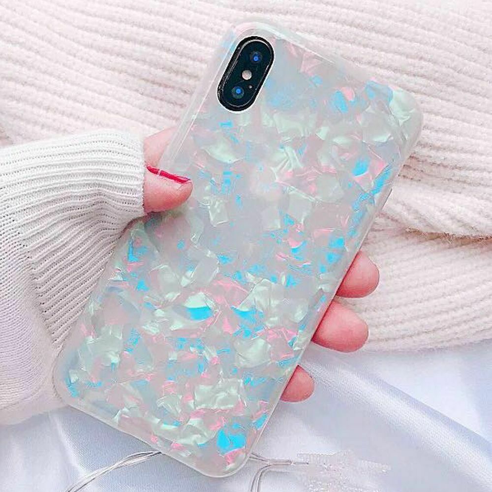 Case For Samsung S9 + Plus Cover Marble Silicone Skin TPU Bumper-Black