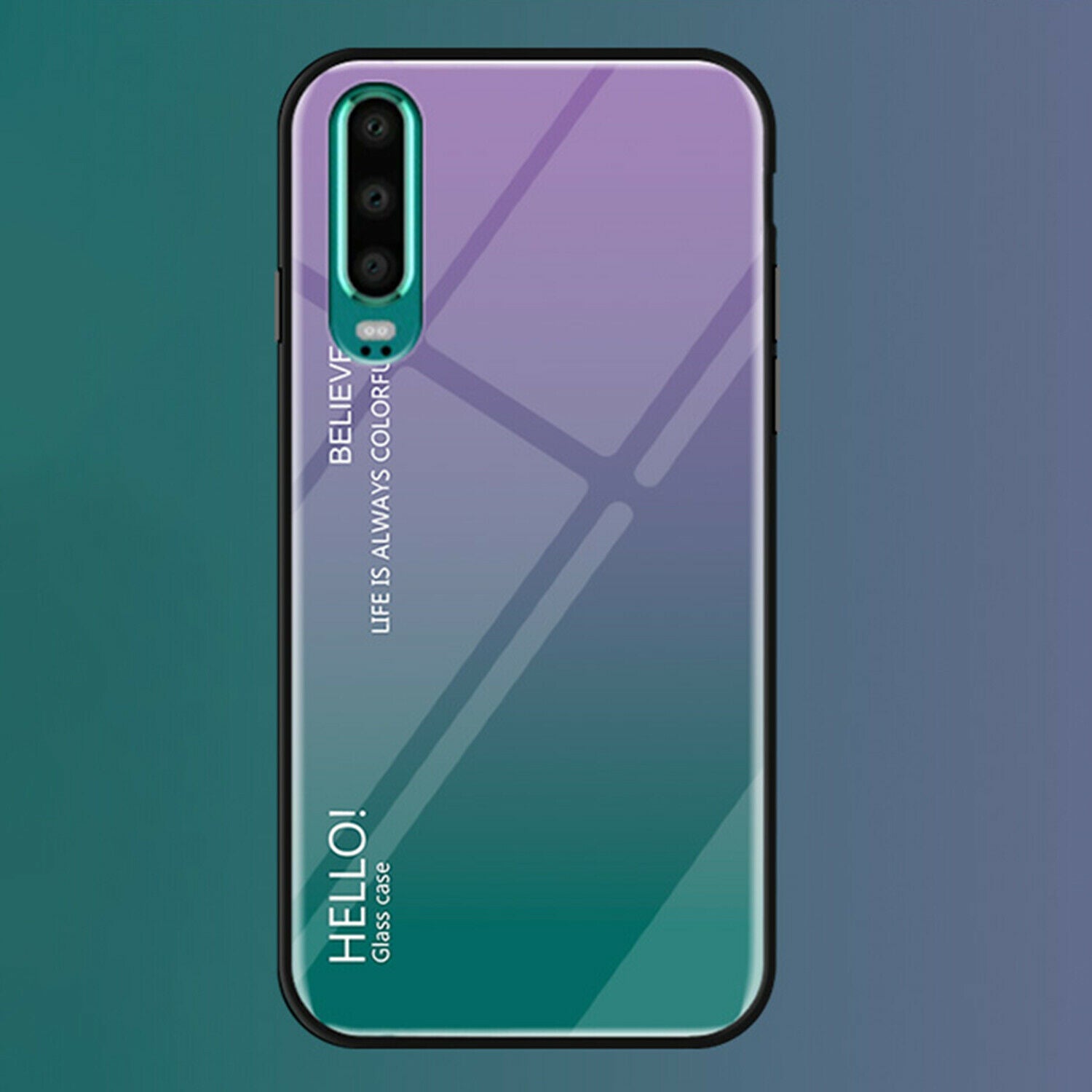 For Huawei Nova 3i Case Shockproof Tempered Glass Bumper Slim Cover-Red