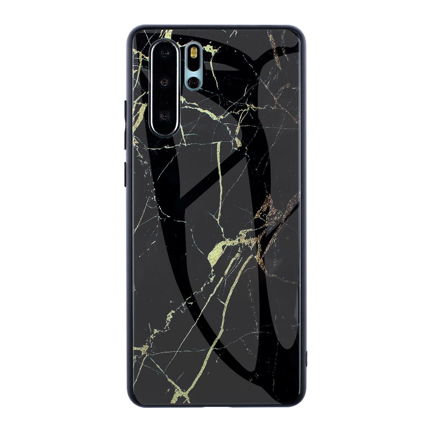 For Samsung Note 10 Case Tempered Glass Back TPU Protective Hard Cover