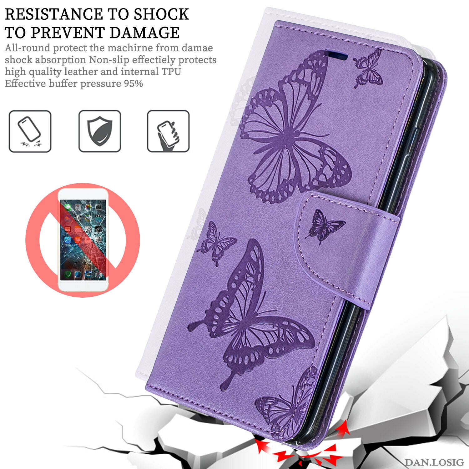 For Samsung Galaxy Note 10 Plus Phone Case Leather Wallet Cover