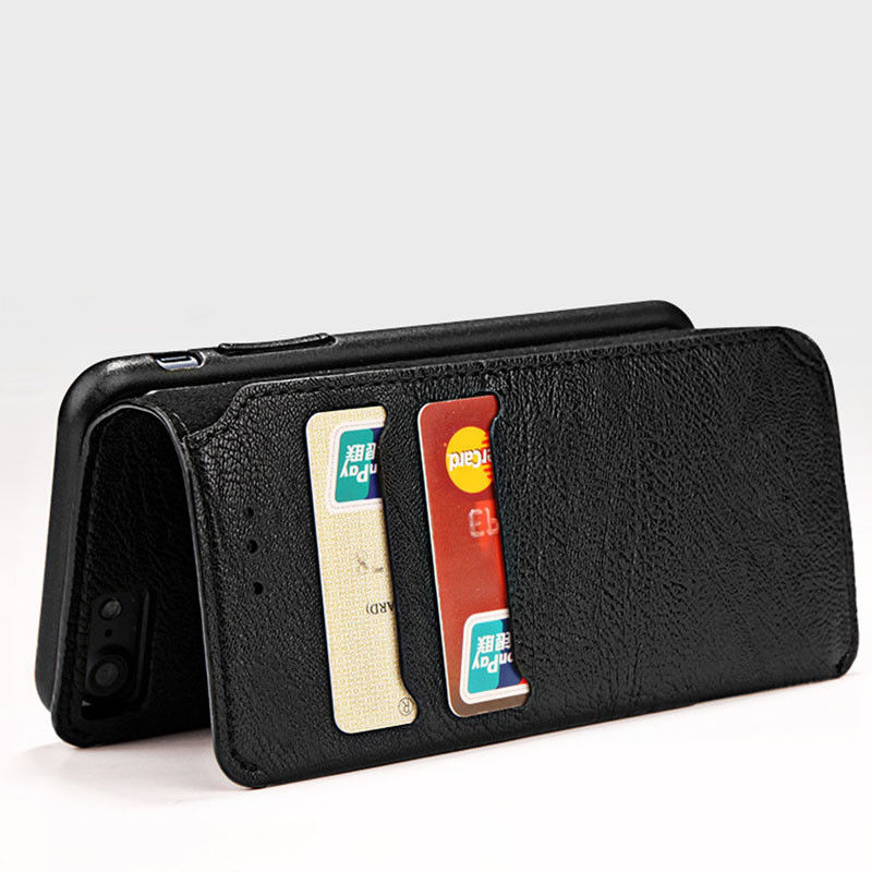 iPhone XR Luxury Slim Leather Wallet Flip Case