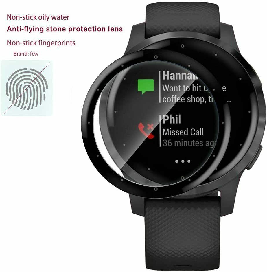 2/3x For Garmin Venu 2 2S Vivoactive 4 4S 3D Full Cover Glass Screen Protector