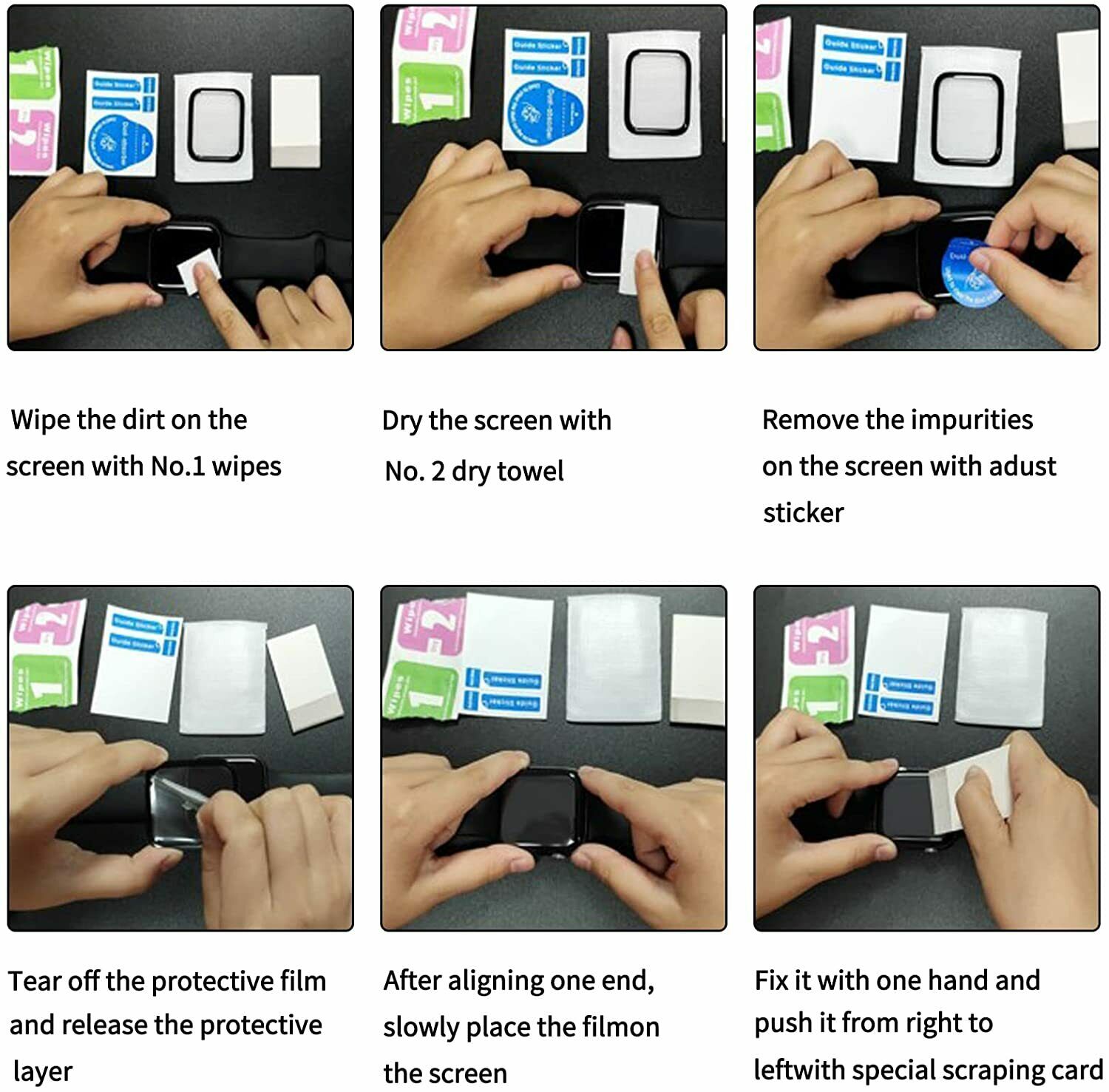 For Apple Watch 8 6D Glass Full Screen Protector