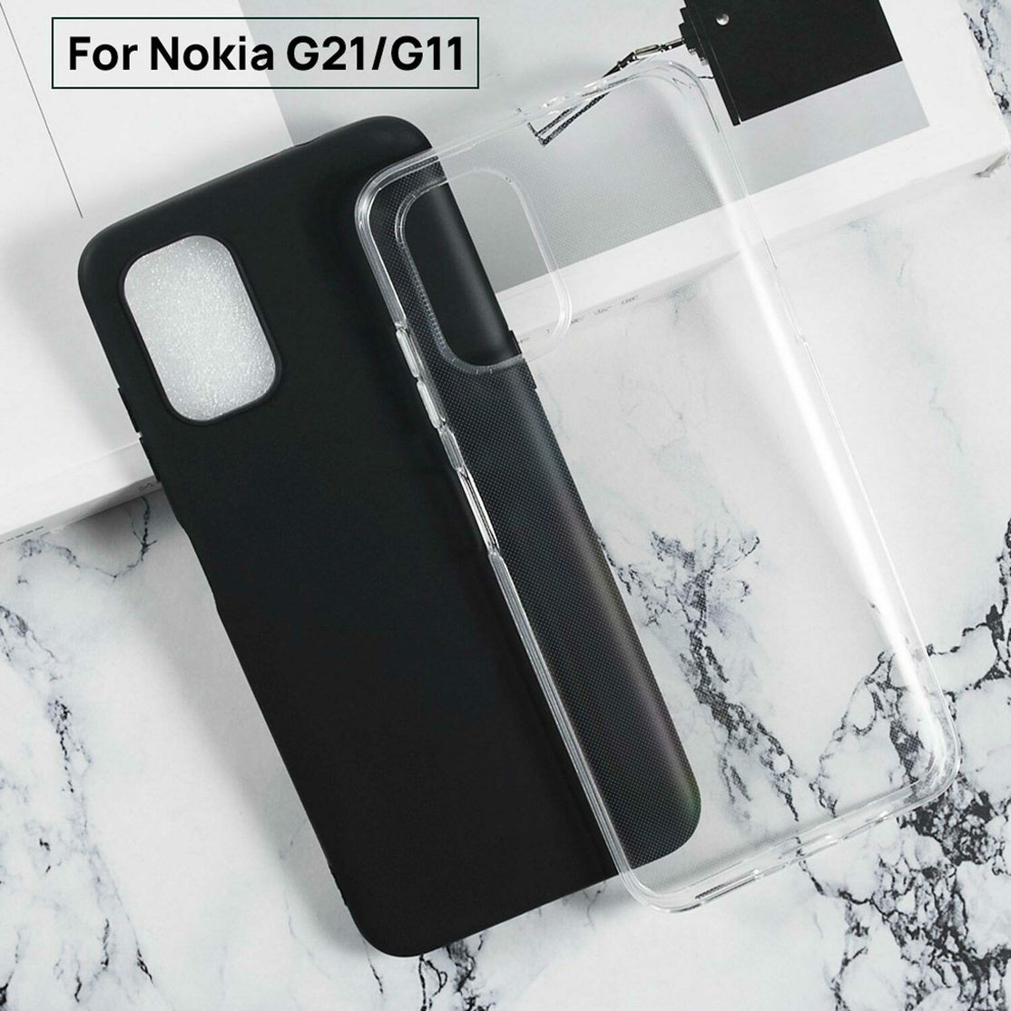 For Nokia G21 G11 G20 G10 Clear Case Shockproof Ultra Slim Soft Matte Cover Thin TPU