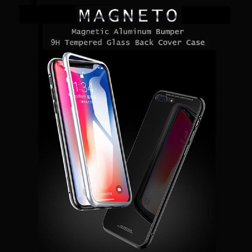iPhone XR Case Metal Luxury Thin Slim Shockproof Cover For Apple Phone-Black