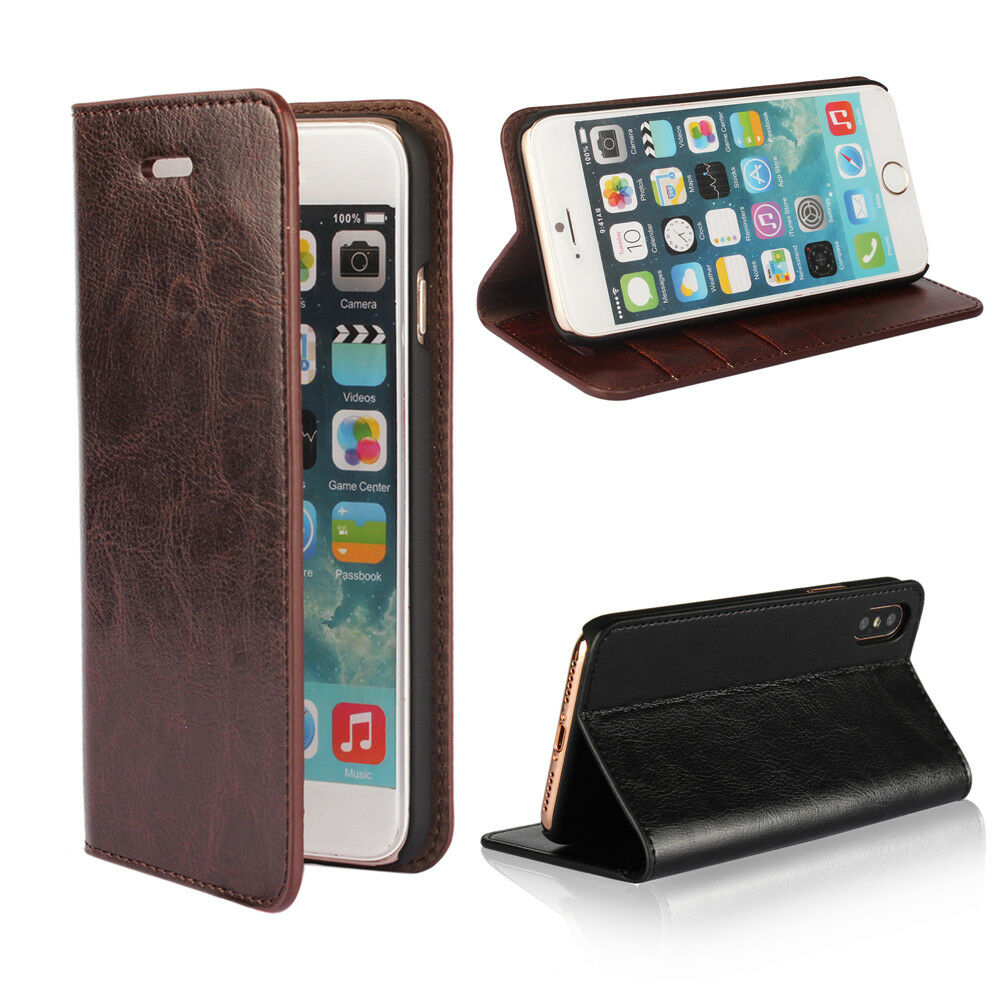 iPhone XR Luxury Flip Cover Wallet Card Leather Case