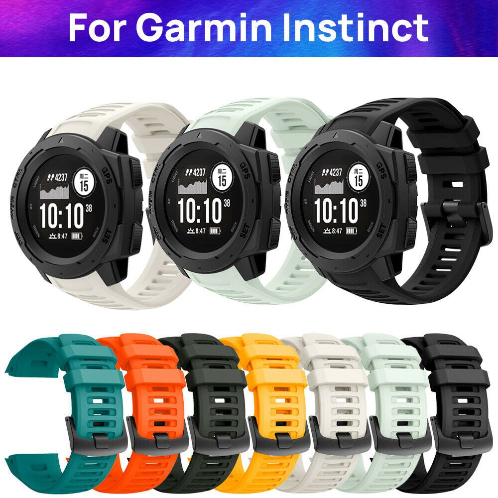 For Garmin Instinct Sports Tactical Dual Power Silicone Band Replacement Strap