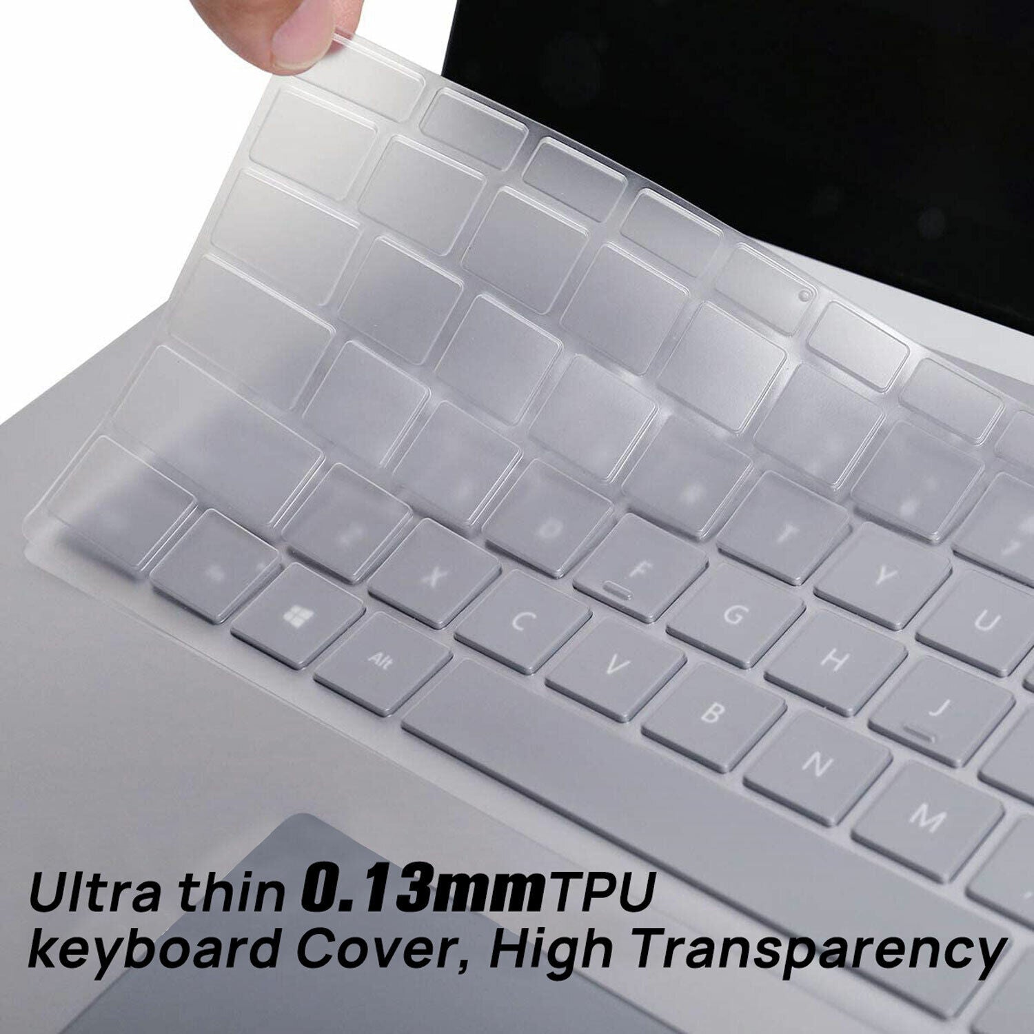 For Microsoft Surface Go 6 7 Book 2 3 Clear Keyboard Cover