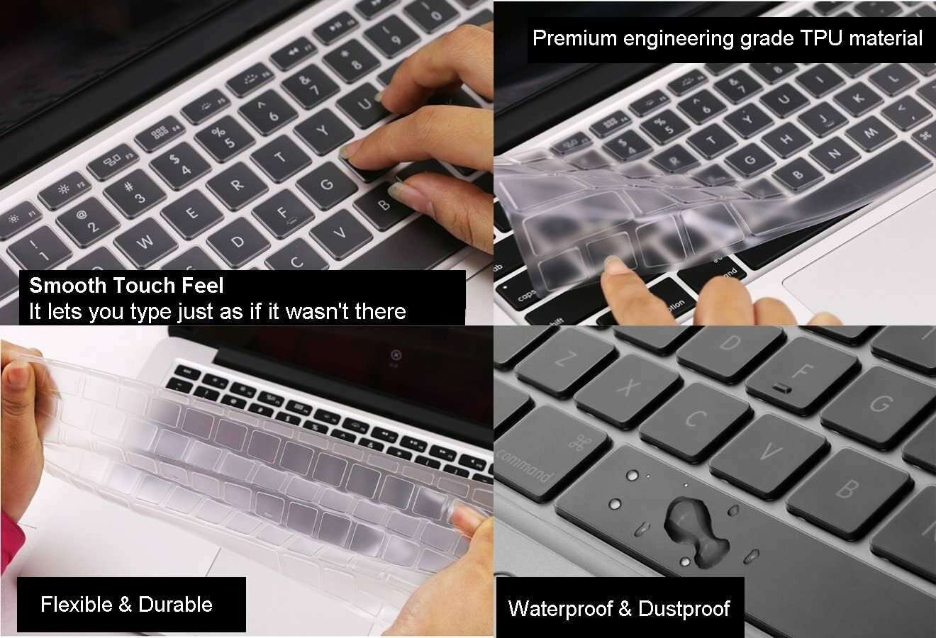 Clear Keyboard Protector Cover For Apple MacBook Air Pro 13" 14‘’ 16‘’ M2 2023Chip