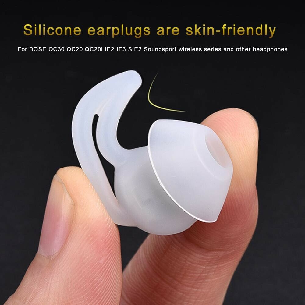 3 Pairs For Bose Earbuds QC20 30 SoundSport Case Earpod Cover Ear Hook Ear Tips