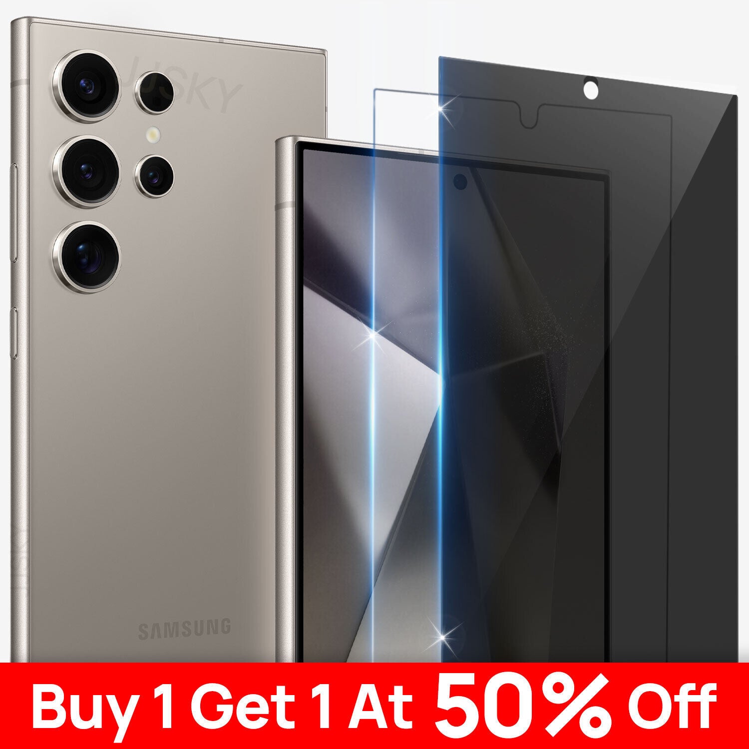 For Samsung Galaxy S24 Plus Ultra 5G Note Privacy Glass Screen Protector