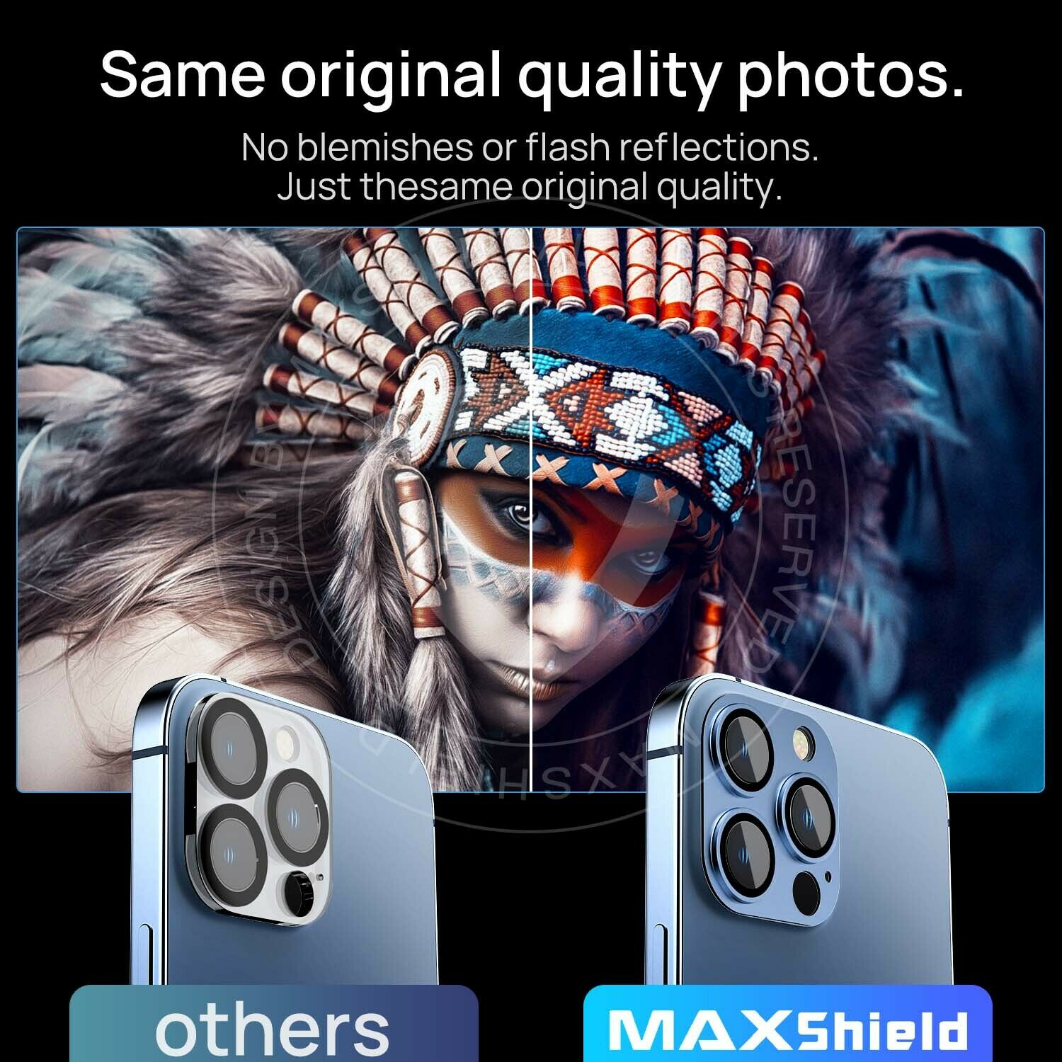 [1 Packs] For Apple iPhone 14 Series Screen Protector Full Cover Metal Camera Lens Glass