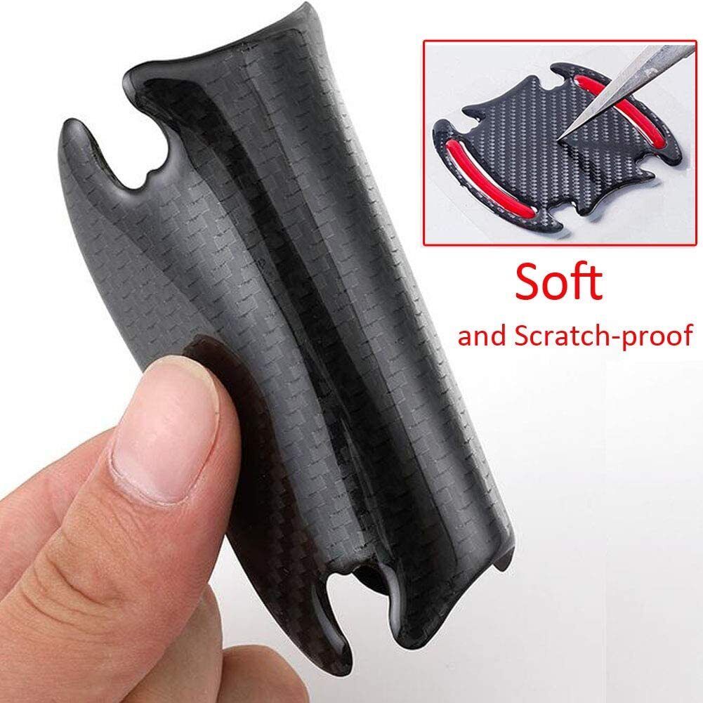 8PS Car Door Handle Sticker Rearview Mirror Scratch Protector Film Strips Cover