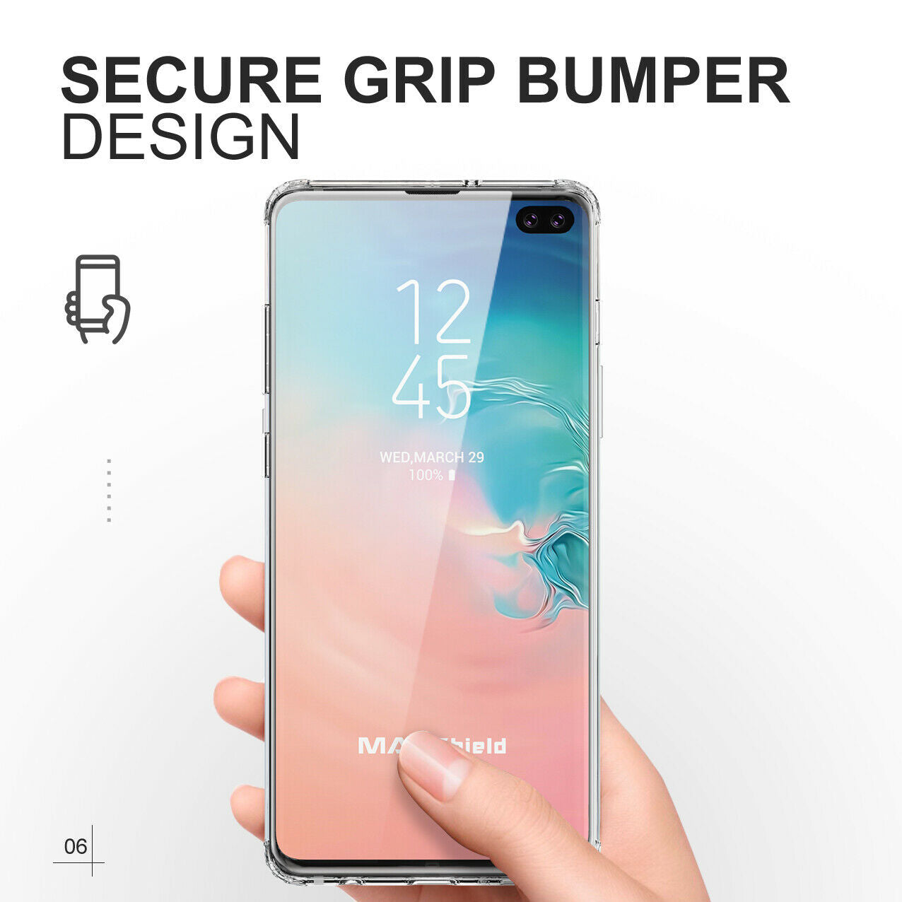 Samsung Galaxy S10E Case Shockproof Crystal Bumper Case Cover